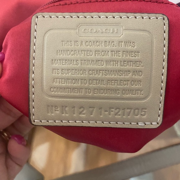 Coach Scarf Print Sateen Bag. - Picture 8 of 9